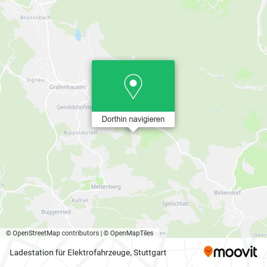 Ladestation für Elektrofahrzeuge Karte