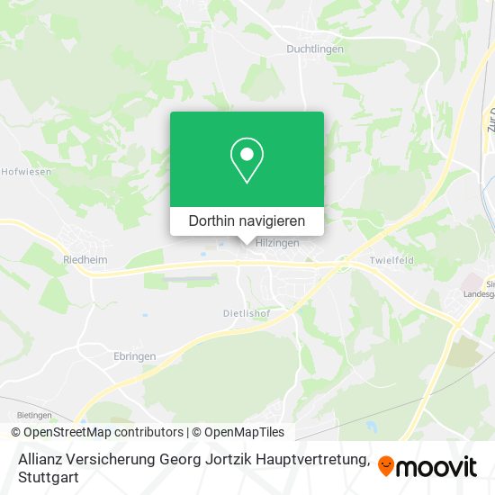 Allianz Versicherung Georg Jortzik Hauptvertretung Karte