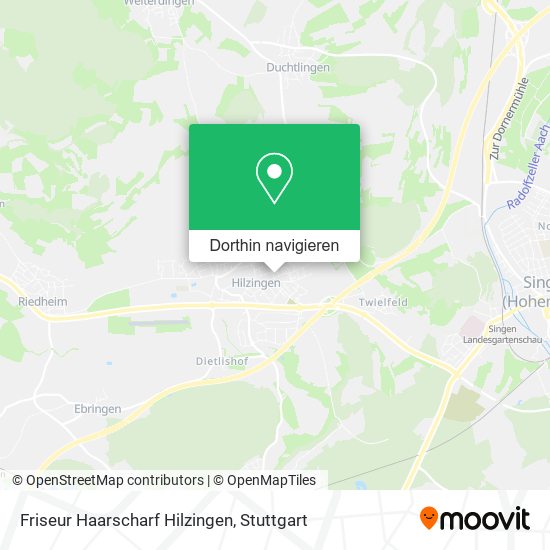 Friseur Haarscharf Hilzingen Karte