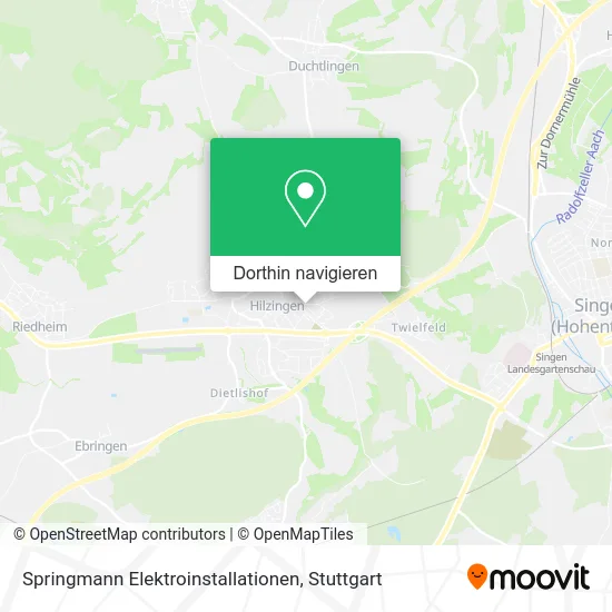 Springmann Elektroinstallationen Karte