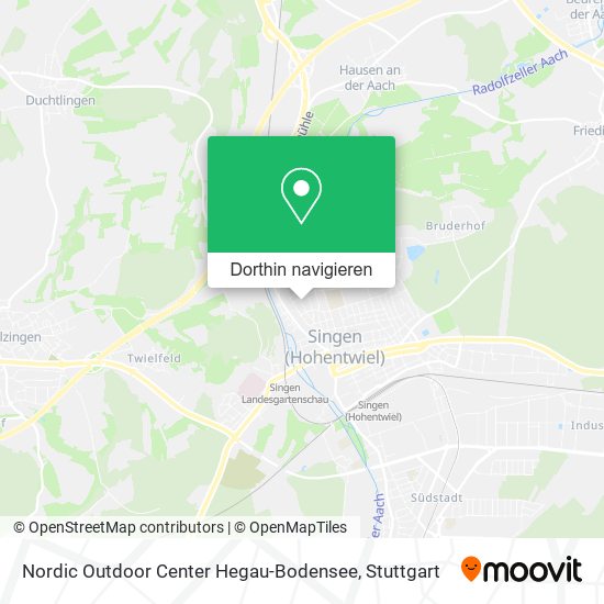 Nordic Outdoor Center Hegau-Bodensee Karte