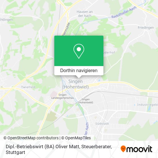 Dipl.-Betriebswirt (BA) Oliver Matt, Steuerberater Karte