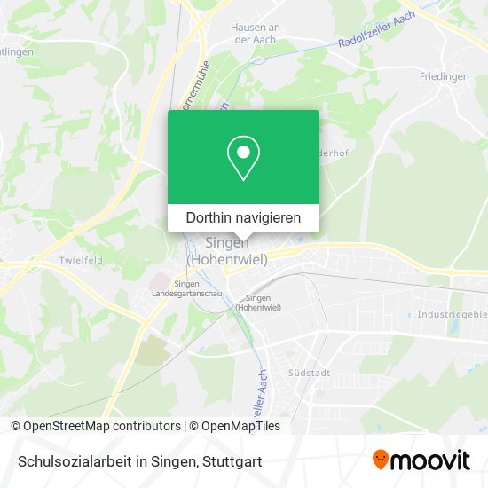 Schulsozialarbeit in Singen Karte