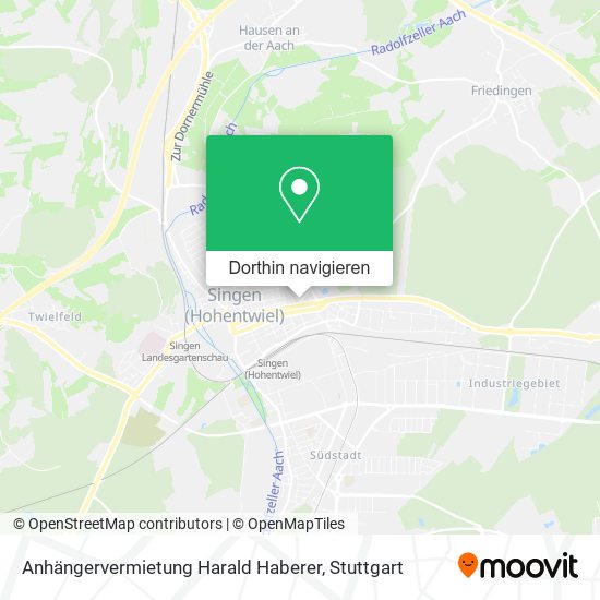 Anhängervermietung Harald Haberer Karte