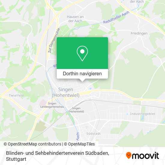 Blinden- und Sehbehindertenverein Südbaden Karte