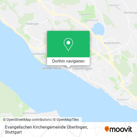 Evangelischen Kirchengemeinde Überlingen Karte