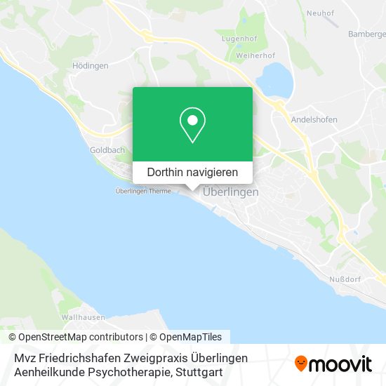 Mvz Friedrichshafen Zweigpraxis Überlingen Aenheilkunde Psychotherapie Karte