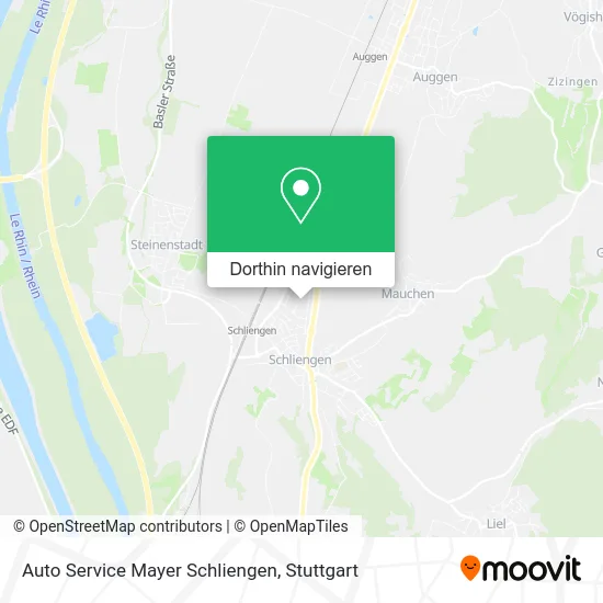 Auto Service Mayer Schliengen Karte