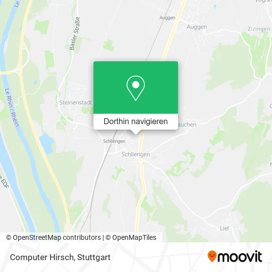 Computer Hirsch Karte