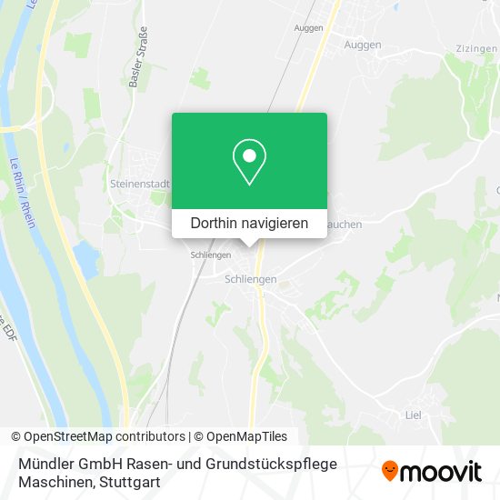 Mündler GmbH Rasen- und Grundstückspflege Maschinen Karte