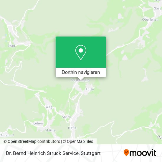 Dr. Bernd Heinrich Struck Service Karte
