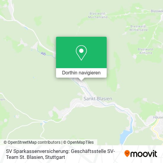 SV Sparkassenversicherung: Geschäftsstelle SV-Team St. Blasien Karte