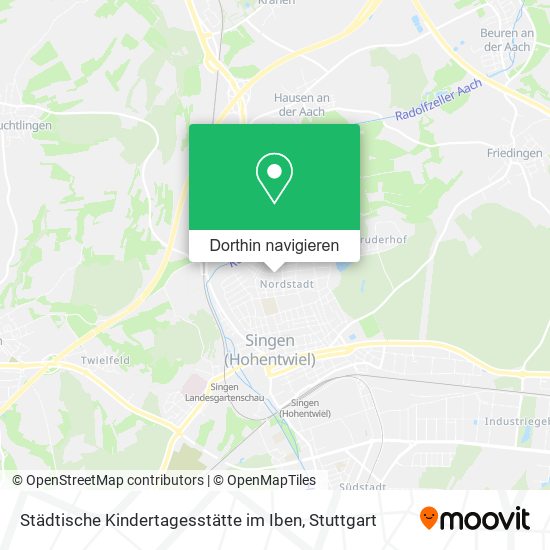 Städtische Kindertagesstätte im Iben Karte