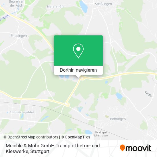 Meichle & Mohr GmbH Transportbeton- und Kieswerke Karte