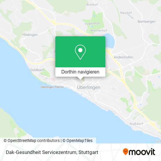 Dak-Gesundheit Servicezentrum Karte