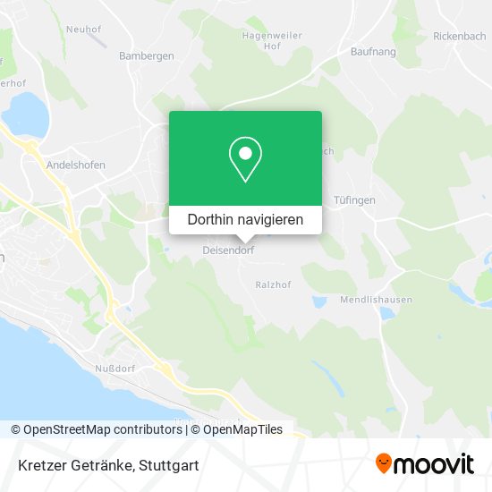 Kretzer Getränke Karte