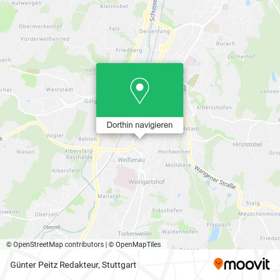 Günter Peitz Redakteur Karte