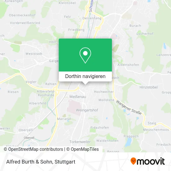 Alfred Burth & Sohn Karte