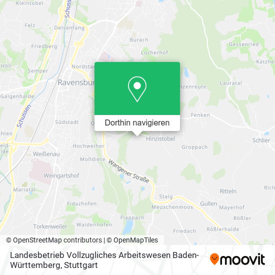 Landesbetrieb Vollzugliches Arbeitswesen Baden-Württemberg Karte