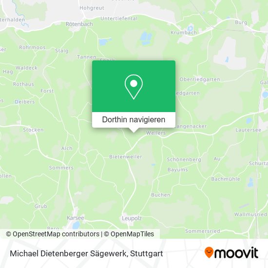 Michael Dietenberger Sägewerk Karte