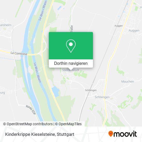 Kinderkrippe Kieselsteine Karte