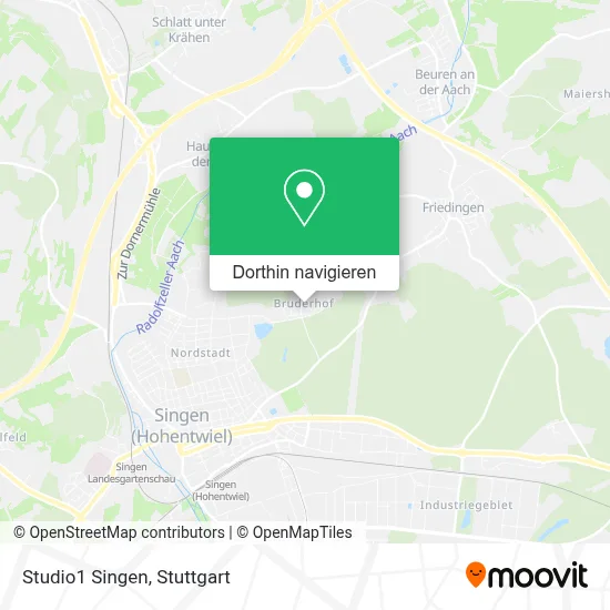 Studio1 Singen Karte