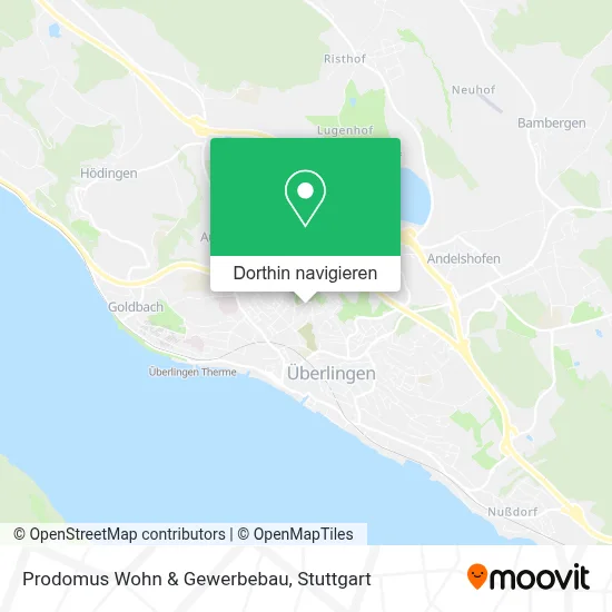Prodomus Wohn & Gewerbebau Karte