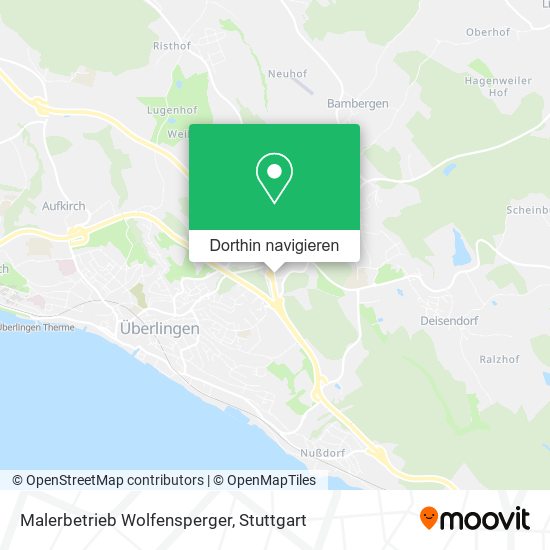 Malerbetrieb Wolfensperger Karte