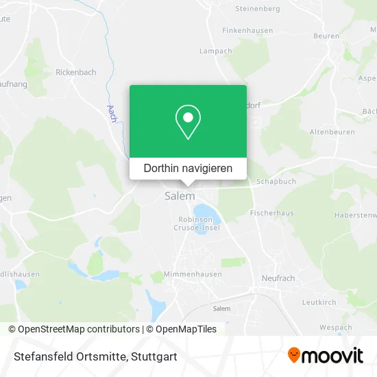 Stefansfeld Ortsmitte Karte