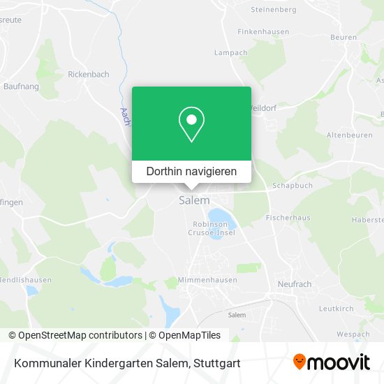 Kommunaler Kindergarten Salem Karte