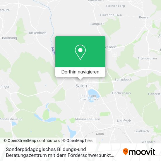 Sonderpädagogisches Bildungs-und Beratungszentrum mit dem Förderschwerpunkt Lernen Stefansfeld Karte