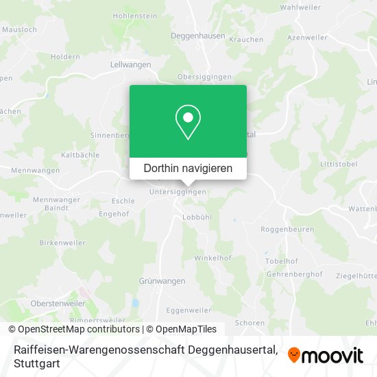 Raiffeisen-Warengenossenschaft Deggenhausertal Karte