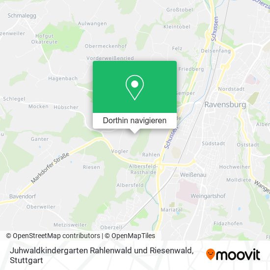 Juhwaldkindergarten Rahlenwald und Riesenwald Karte