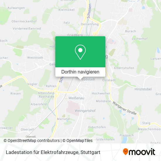Ladestation für Elektrofahrzeuge Karte