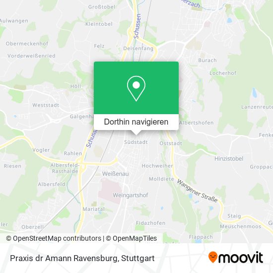 Praxis dr Amann Ravensburg Karte