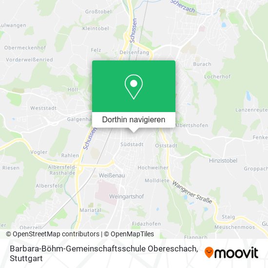 Barbara-Böhm-Gemeinschaftsschule Obereschach Karte