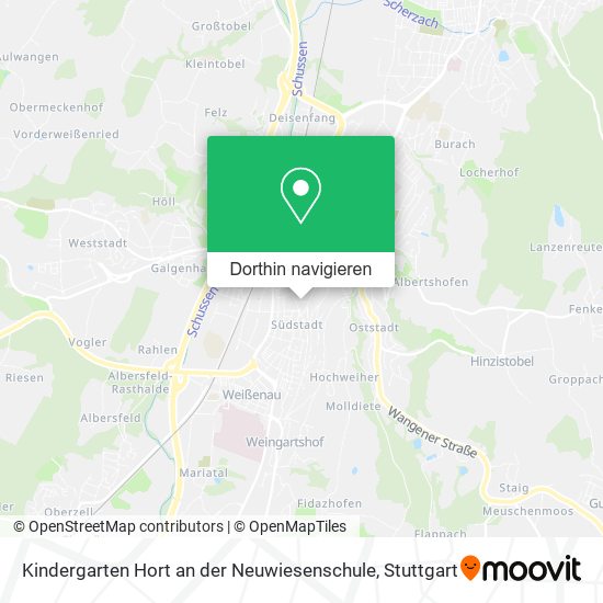 Kindergarten Hort an der Neuwiesenschule Karte