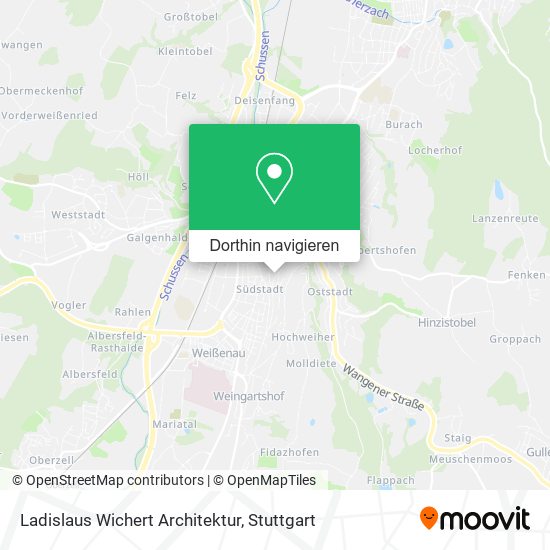 Ladislaus Wichert Architektur Karte