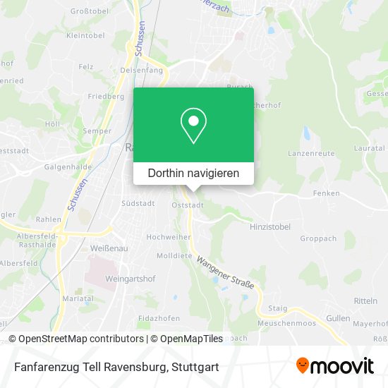 Fanfarenzug Tell Ravensburg Karte