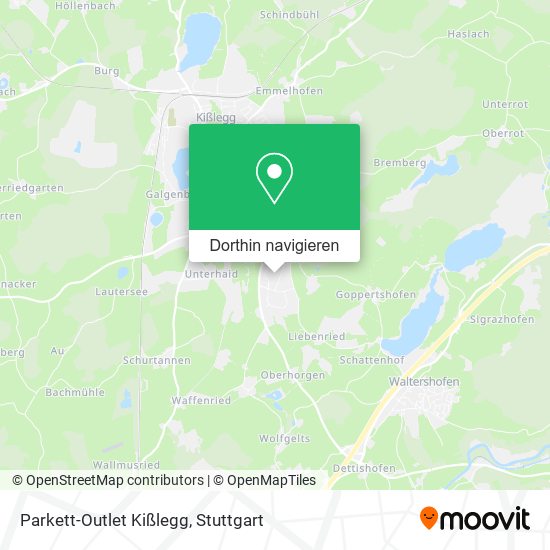Parkett-Outlet Kißlegg Karte