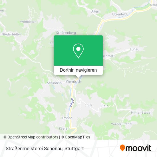 Straßenmeisterei Schönau Karte