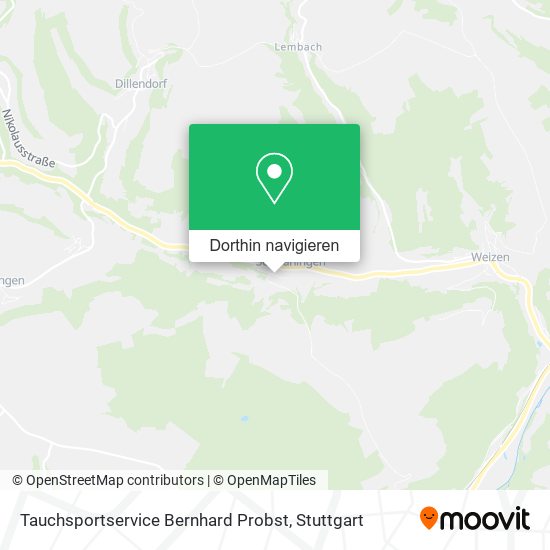 Tauchsportservice Bernhard Probst Karte