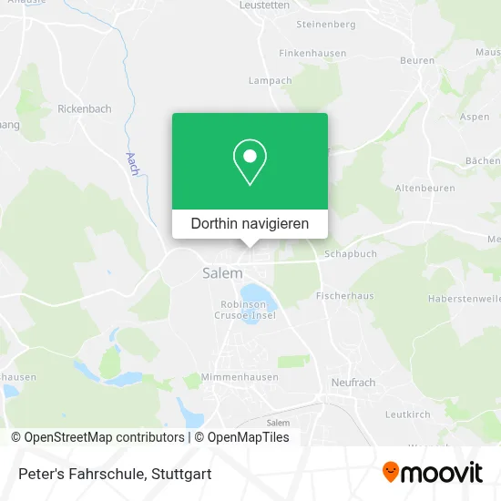 Peter's Fahrschule Karte