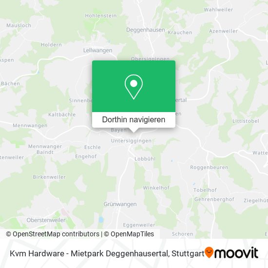 Kvm Hardware - Mietpark Deggenhausertal Karte