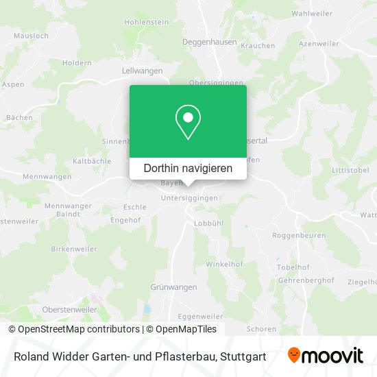 Roland Widder Garten- und Pflasterbau Karte