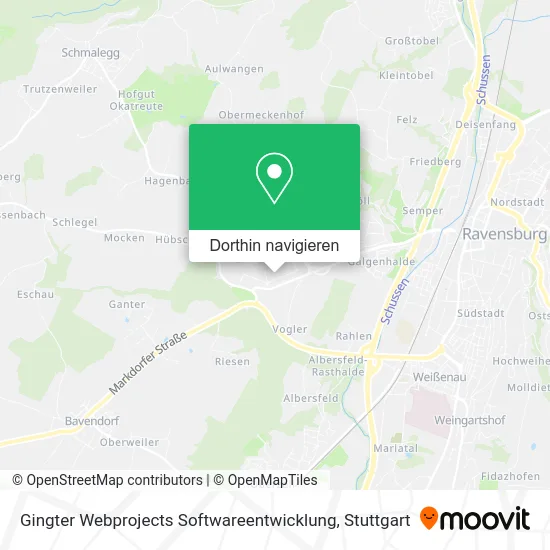 Gingter Webprojects Softwareentwicklung Karte