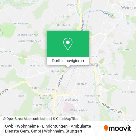 Owb - Wohnheime - Einrichtungen - Ambulante Dienste Gem. GmbH Wohnheim Karte