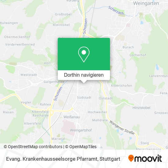 Evang. Krankenhausseelsorge Pfarramt Karte