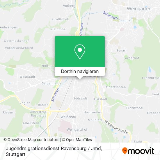 Jugendmigrationsdienst Ravensburg / Jmd Karte