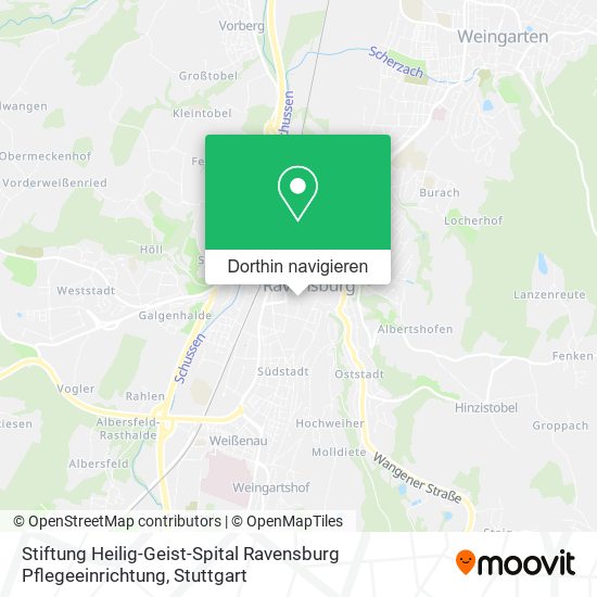 Stiftung Heilig-Geist-Spital Ravensburg Pflegeeinrichtung Karte